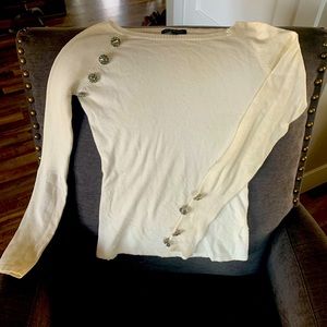 Posh sweater. Creamy with sparkle